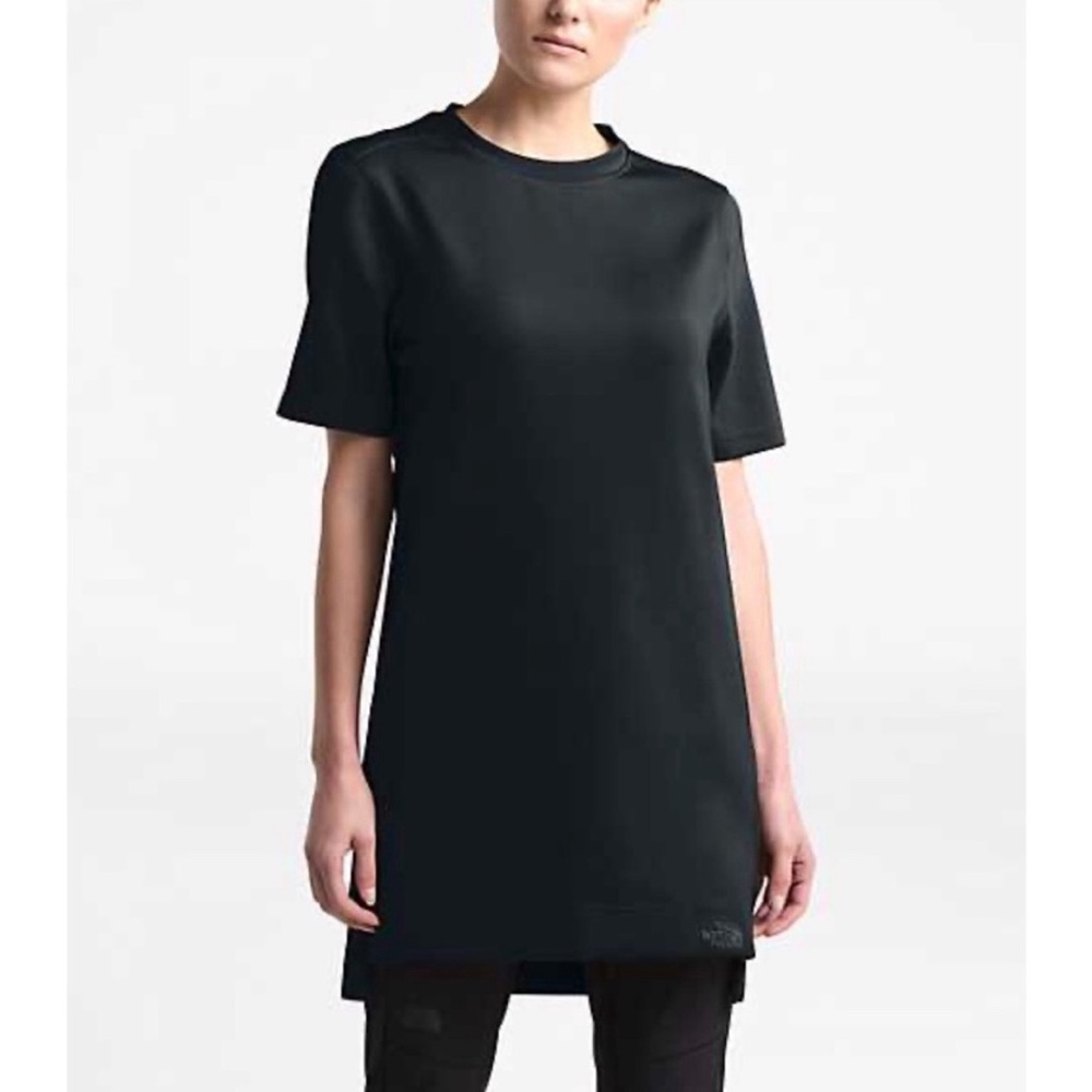 NWT The North Face Black Short-Sleeve Sleek Knit Tunic, sz XS, MSRP $70